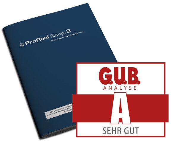 Gute Bewertungen der Analysten für ProReal Europa 9